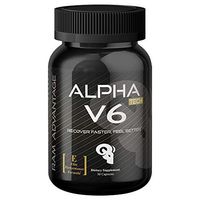 Alpha V6 Stress and Anxiety Relief, Calming Sleep Aid and Cell Regeneration | Optimized with 150mg of 5 HTP and Other Powerful Natural Ingredients by RAM ADVANTAGE | 30 (ct)