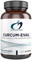 Designs for Health Curcum-Evail - Bioavailable Turmeric Curcumin & Proprietary Curcuminoid Blend with Turmeric Oil, Maximum Absorption to Support a Healthy Inflammatory Response (30 Softgels)