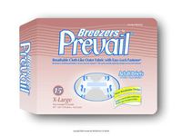Breezers by Prevail Adult Briefs, Prevail Adl Brfs Brthbl Xlg, (1 PACK, 15 EACH)