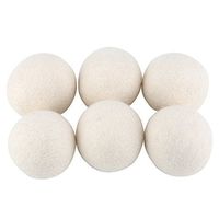 Aramox Wool Dryer Balls 6 Pack 6cm Natural Wool Dryer Balls Water Absorption Eliminates Static Laundry Drying Balls Replacement