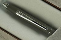 Cross Made in The USA Century Classic Satin Matte Gray and Extremely Polished Chrome Appointment with 0.5mm Lead Pencil