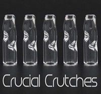 5pcs, Glass Filter Tips, Crucial Crutches, American Made Flat Mouth Rolling Crutch