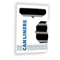 32 Gallon Black Drawstring Trash Bags Can Liners 50/CS