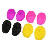 8 Pieces Silicone Protector Ear Covers Hair Dye Washing Ear Shield Earmuff