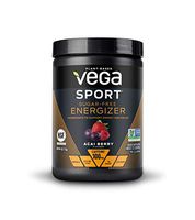 New Vega Sport Sugar Free Energzier Acai Berry (35 Servings, 4.0 oz Tub) - Vegan, Keto-Friendly, Gluten Free, Sugar Free, All Natural, Pre Workout Powder, Non GMO (Packaging May Vary)