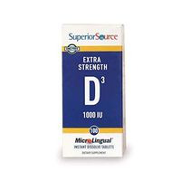 Superior Source Vitamin D3 [1000] IU Sublingual Tablets - Vitamin D Supplement Quick Dissolve Melts - 100 Count