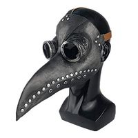 Boyange Leather Doctor Face Cover Bird Beak Cosplay Prop Masquerade Party