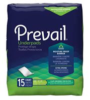 Underpad Prevail, 23 X 36, Moderate Absorbency, 15 Pack, UP-150 - 3 Pack Special = 45 Pads