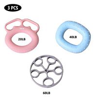 Hand Grip Strengthener Set | 3 PCs, Suit for Male and Female, Hand Muscle Exercise, Finger Power Strengthen, Rehabilitation, Silicone Squeezer Grip, Finger Stretching, Soft Touch.