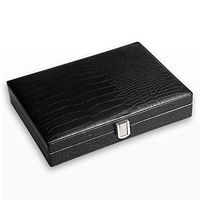 High-Grade Leather Cigar humidor,Cedar Wood Lining with moisturizer and Hygrometer