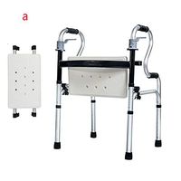 YXX-Standard Walker/Aluminum Walker with seat Cushion, Weighing 2.8KG, Bearing 180KG, with Folding Handle, Easy to Carry Four-Legged Walking Stick