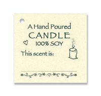 100 CANDLE-100% Soy Scent Price Tags & 100 Cut Strings for Crafts & Gifts. 2-1/8"x2-3/4" Personalize & Price Your Merchandise.