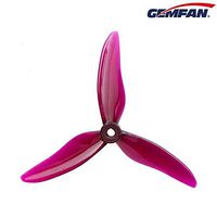 GEMFAN Hurricane 5 Inch 3-Blades Propeller 51499. Set of 4 Pieces of 5" Tri-Blade Props (2 CW + 2 CCW) for 210 220 250 FPV Racing Drone Quadcopter (Clear Purple)