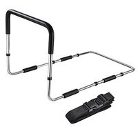 Koval Inc. Adjustable Bed Side Rail Safety Assist Bar (Black w/Pocket)