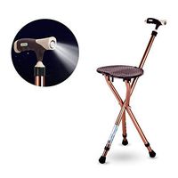 Cane with a Seat Heavy Duty 350 lbs Capacity with LED Light Best Health Walking Canes with Seat Ajustable