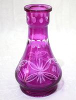 Hookah Vase PURPLE CRYSTAL - Shisha Hooka Narghile Vase for Sheesha Pipe Smoking