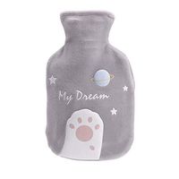 WYQWANLJX Hot Water Bottle Rubber Hot Water Bottle Bag Warm Relaxing Heat,Cold Therapy Winter Warm Handbag,Gray