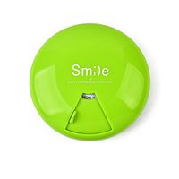 CellCase Portable Weekly Pill Organizer Medicine Storage Case with 360 Degree Rotation 7 Day Marks (Green)
