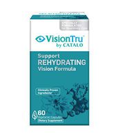 VisionTru Support Rehydrating Vision Formula, Relieve Eye discomfort and eyestrain with Eyebright Extract, Clinically Proven Ingredients of Bilberry and Marigold Extract, 60 Vegetarian Capsules