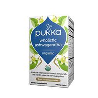 Pukka Herbs Wholistic Ashwagandha, Organic Natural Formula, Pack of 60 Capsules