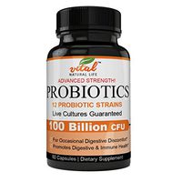 Ultra Pure Superior Advantage Probiotics 100 Billion CFU Capsules, Helps Improve Digestive, Urinary & Immune Health, A Truly Impressive Digestive Relief Formulation, Highly Effective