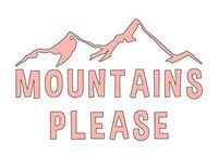 Home Grown Claremore Mountains Please | Vinyl Stciker Decal | 5.7" Width X 3.7" Height (Pink)