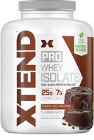 XTEND Pro Protein Powder Chocolate Lava Cake | 100% Whey Protein Isolate | Keto Friendly + 7g BCAAs with Natural Flavors | Gluten Free Low Fat Post Workout Drink | 5lbs