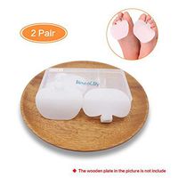 Revival.Dr 4 Pieces Forefoot Pads, Soft Silicon Forefoot Cushion Metatarsal Pads Set - Helps Relieve Ball of Foot Pain & Discomfort - Fit to Running Standing Walking or Other Active (White)