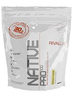 Rivalus Native Pro, Banana, 0.9 Pound - - 100% Grass Fed, Native Whey Protein Isolate, Undenatured, Non-GMO, Gluten Free, All Natural, with No Hormones, No Added Sugar, Naturally Richer in Key Amino