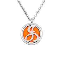 Q&Locket Initial Letter A-Z Premium Aromatherapy Essential Oil Diffuser Locket Necklace With 12pcs Refill Pads (J)