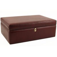 Italian Leather 100 Count Humidor with Free Travel Case