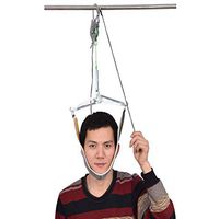 HFJKD Suspension Cervical Traction Device Neck Relaxation Device Green Therapy Cervical Traction Belt Neck Shoulder Pain Relief,Convenient Durable