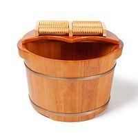 Footbath，Solid Wood Natural Thicken Foot Basin，Foot Basin Wooden Bucket，Foot Spa Wooden Tub，Solid Wood Foot Basin，Foot Bath Tub，Foot Tub