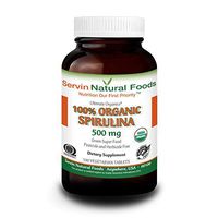 100% Organic Spirulina. Increases Energy Level & Improves Immune Response. Great Source of Plant Protein. High in Iron & Calcium. All Natural & Gluten Free. 500mg, 250 Tablets (40 Day Supply)