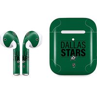 Skinit Decal Audio Skin for Apple AirPods with Wireless Charging Case - Officially Licensed NHL Dallas Stars Lineup Design