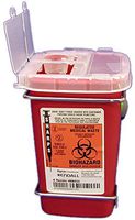 1 Quart Red Phlebotomy Sharps Container Case of 10