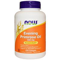  NOW Foods Evening Primrose Oil 500mg 500 (2 Packs of 250 softgels)