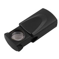 uxcell Jewelry Store Folding Loupe LED Lighted Magnifier 30X Magnifying Glass Lens