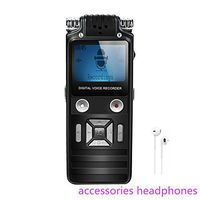 Voice Recorder for Lectures Interviews Digital Voice Activated Recorder 8gb Digital Audio Sound Recorder Dictaphone High-Sensitivity Dual Microphone,Noise Reduction and MP3 Player