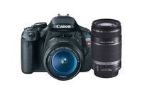 Canon EOS Rebel T3i 18 MP CMOS APS-C Sensor DIGIC 4 Image Processor Digital SLR Camera with EF-S 18-55mm f/3.5-5.6 IS Lens + Canon EF-S 55-250mm f/4.0-5.6 IS Telephoto Zoom Lens (OLD MODEL)