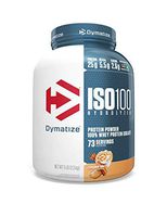 Dymatize ISO100 Hydrolyzed Protein Powder, 100% Whey Isolate Protein, 25g of Protein, 5.5g BCAAs, Gluten Free, Fast Absorbing, Easy Digesting, Cinnamon Bun, 5 Pound