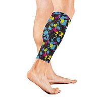 Anyangquji Neon Splatter Sports Calf Compression Sleeve Strong Calf Support for Runners(1 Pair)