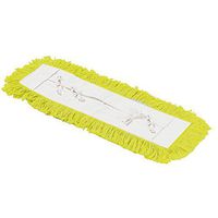 HUB City Industries 5x18Y Yellow Matrix Economy Cotton Blend Dust Mop with Tie Enclosures, 5" x 18"