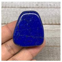 44.4g, 1.5"x1.3"x0.6", Natural Untreated Small Lapis Lazuli Tumbled Glassy Polished Gemstone, Freeform, Metaphysical, Healing Stone, F2849