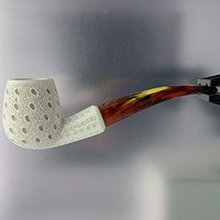 Meerschaum Billiard Lattice Finish 3/4 Bend Pipe by Paykoc M02154(L)