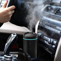 dodocool Car Diffusers Essential Oil, Air Refresher Ultrasonic Aromatherapy Diffuser for Essential Oils Portable Car Diffuser Two Mode Mist Cool Humidifier with 7 Color LED Lights, Waterless Auto Shut