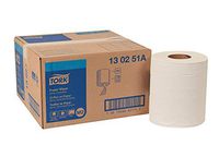 Tork 130251A Paper Wiper, Centerfeed, 2-Ply, 9.00" Width x 419' Length, White (Case of 4 Rolls, 325 per Roll, 1,300 Wipers per Case) For use with Tork 659020 or 653028