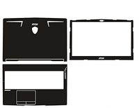 Special Laptop Black Carbon fiber Vinyl Skin Stickers Cover Guard for New MSI GE63 GE63VR 15.6" 2017 release