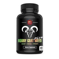 Premium Horny Goat Weed Plus with Maca Root & Tongkat Ali, Enhanced Energy Complex for Men. Natural Energy Boost, Supports Stamina, Performance & Drive. 60 Capsules