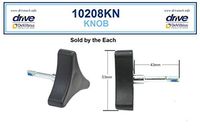 Mimi Lite Deluxe Aluminum Rollator Accessories - 3 Point Knob W/Bolt - One Each